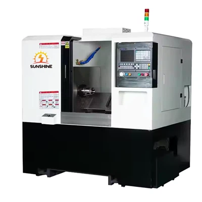 L'eliminació d'encenalls de màquina-eina CNC de llit inclinat de 45 graus és convenient per al tornejat inclinat CNC